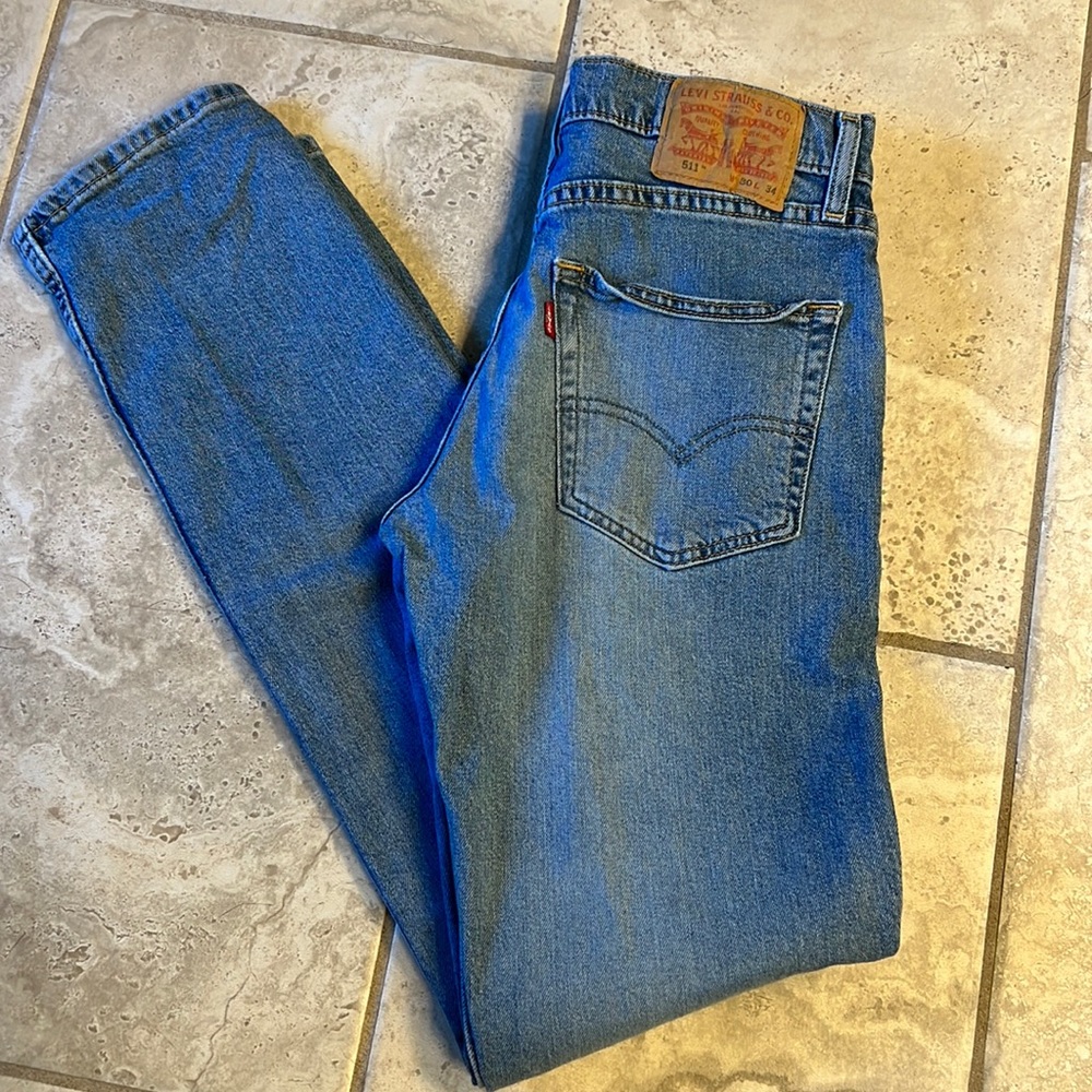 Levi Strauss & Co 511 Blue Jeans Size 30x34